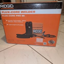 RIDGID 90 Amp, 120-Volt, Flux Core, Welder Feed Welder (No Regulator)