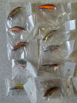 10-Piece Fishing Lure Set - Minnow Hard Baits