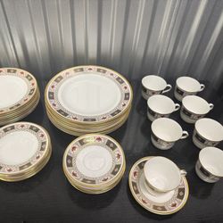 45 Piece Set of ROYAL CROWN DERBY  "Derby Border" Bone China plus pheasant