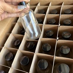 Clear Boston Round Glass Bottles - 4 oz