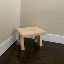 Small Wooden Decor Stool