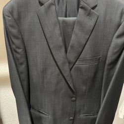 Dark Gray Calvin Klein Slim Fit Men’s Suit