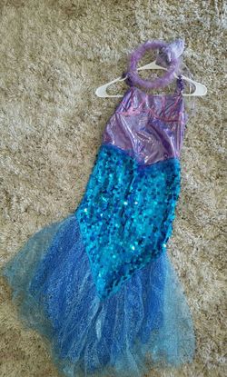 Little mermaid costume size 10-14girls