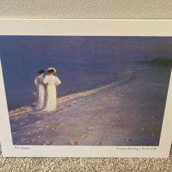 Summer Evening on Skagen's Southern Beach" by Danish Impressionist painter Peder Severin Krøyer.