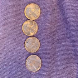 4 Copper Penny 1 Is Wheat