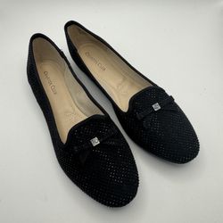 NEW Charter Club Kimii 8.5 Black Rhinestone And Bow Loafer