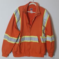 Black Stallion FR Construction Sweatshirt Orange Reflective Safety 3XL