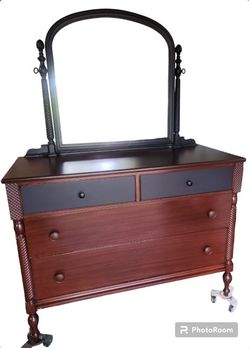 Antique Dresser & Mirror