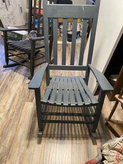 Rocking Wood Chair One Grey And One Black $100 Both