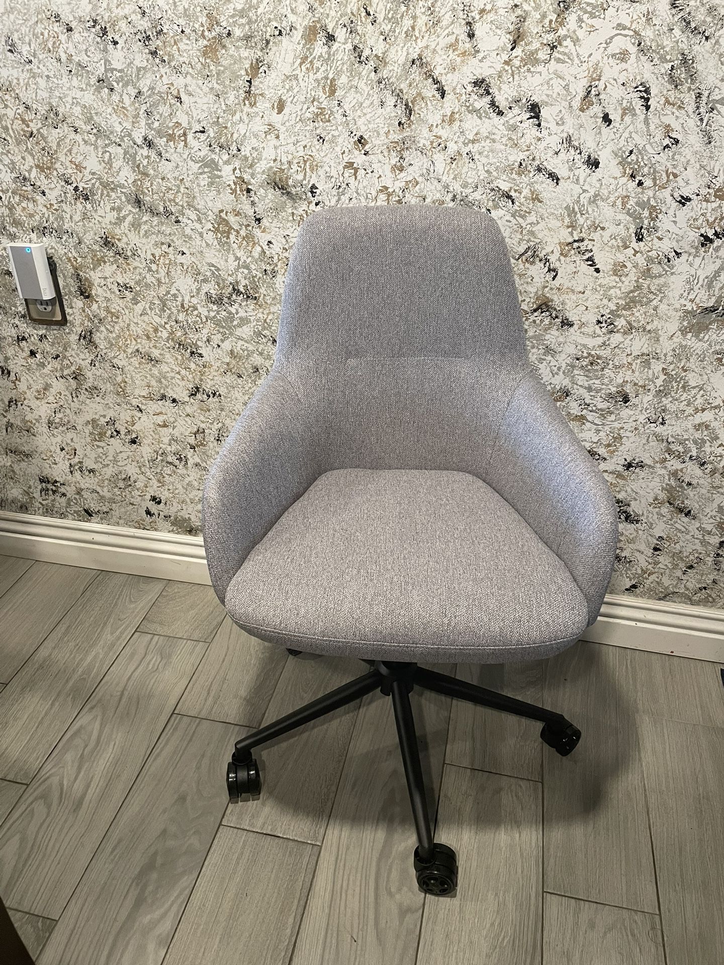 Upholstered Home Office Chair, Height Adjustable Leisure Vanity