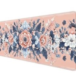 Floral Pattern Gaming Pad Computer Keyboard Mat