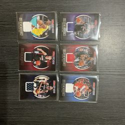 6 Hoops 2023 Rookie Remembrance Game Worn Patch Basketball Cards With Anthony Edward’s, Tyler Herro, Tyrese Halliburton, Etc
