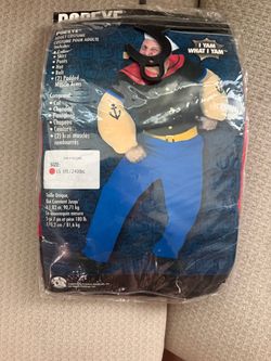 Popeye Adult Halloween Costume Large