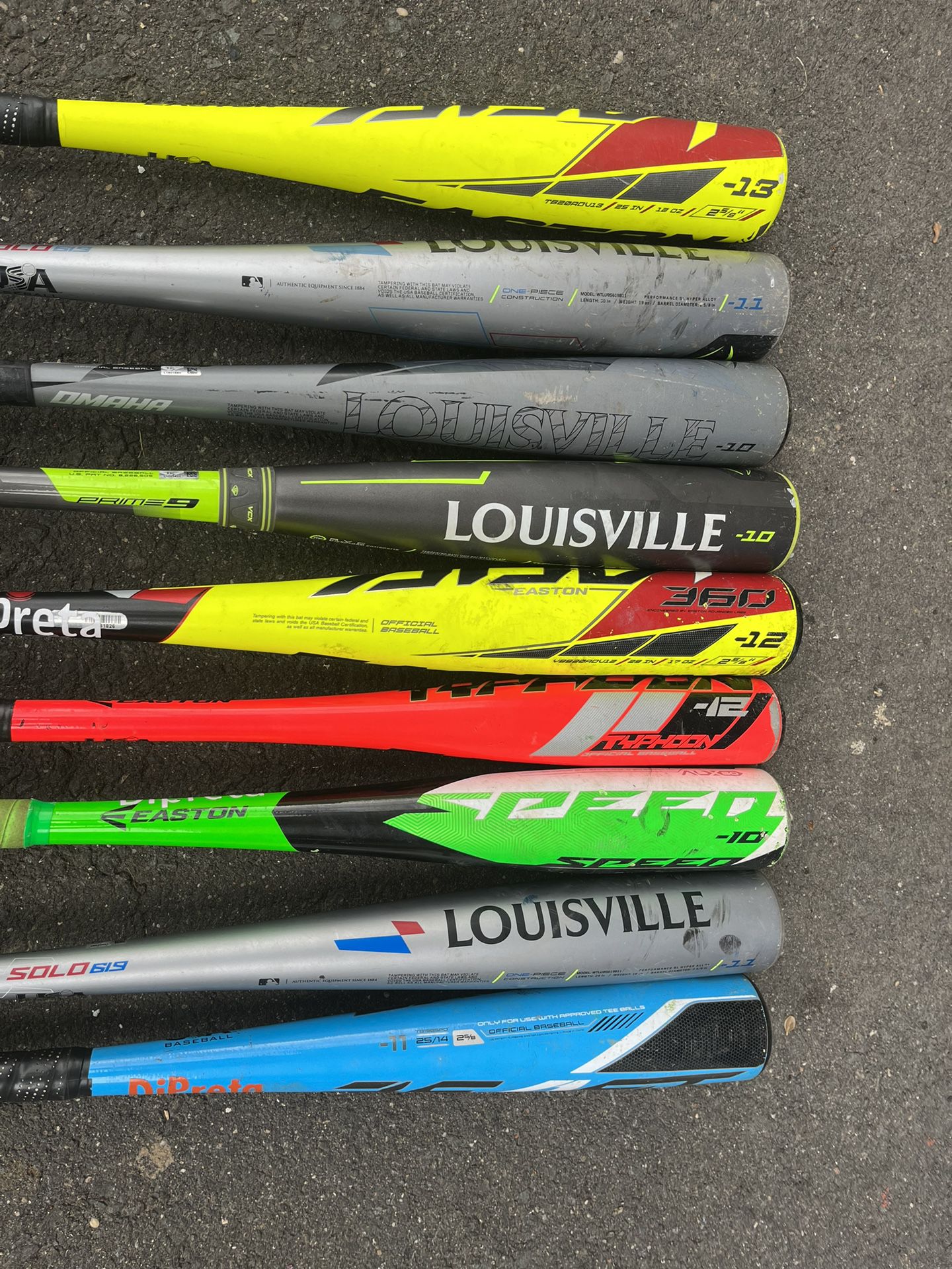 USA Baseball Bats In Great To new Condition …