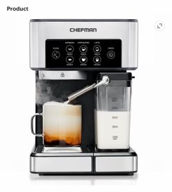 Chefman Barista Pro Espresso Machine - Stainless Steel (RJ54-V2)