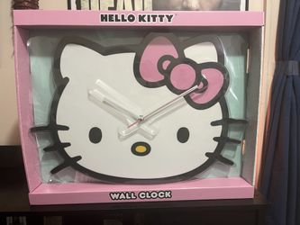 Hello Kitty  Pink Bow Wall Clock  