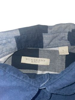 Men's Burberry Brit Nova Check Long Sleeve Button Down szM for Sale in  Renton, WA - OfferUp