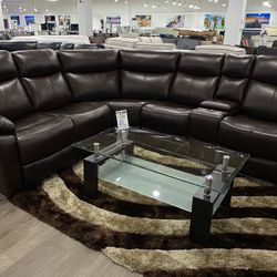 GORGEOUS RECLINING MANUAL SOFA SECTIONAL ON SALE JUEGO DE SALA SECCIONAL EN VENTA AHORA !!** 