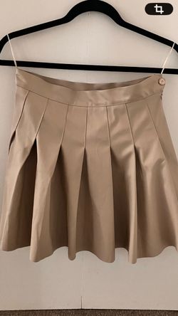 Kendall * Kylie Faux Leather Pleated Skirt