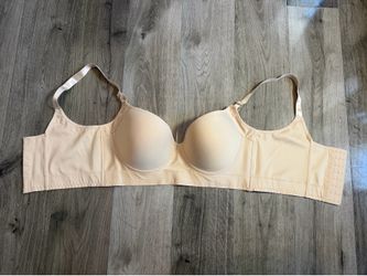 Shes Waisted 360Support Adjustable Wired Push Up Bra Beige Size 42DD NWOT