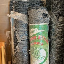 2- Rolls Of 60” X50’x1” Openings For $30 Chicken Wire