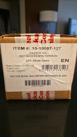 Pokémon ME01 Base Enhanced Booster Box Case!