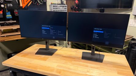 Two brand new 24" Dell monitors. New