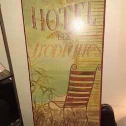 Painting Of Hotel De Tropiques ..french