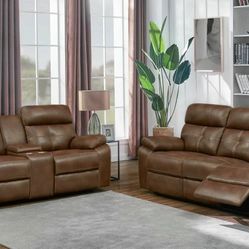 New Recliner Sofa And Love Seat