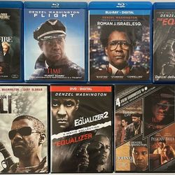 10 Denzel Washington Movies Blu-Ray DVD (Equalizer, Flight, Training Day & more)