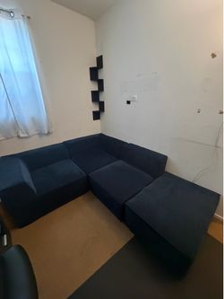 Modular Sectional Sofa in Navy Blue