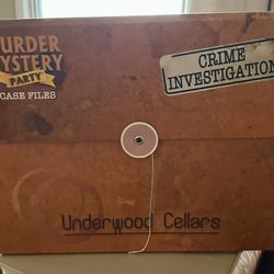Murder Mystery Party Underwood Cellars