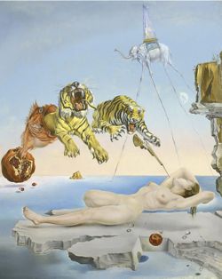 Salvador Dali: Dream Caused by the Flight of a Bee Archival Quality Art Print