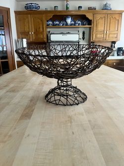 Wicker Fruit Basket Kitchen Decor