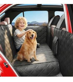 New Surfcabin Back Seat Extender for Dogs Waterproof Dog Seat Cover for Back Seat with Door Protection, Easy to Use and Clean, Hard Bottom, Holds 420 