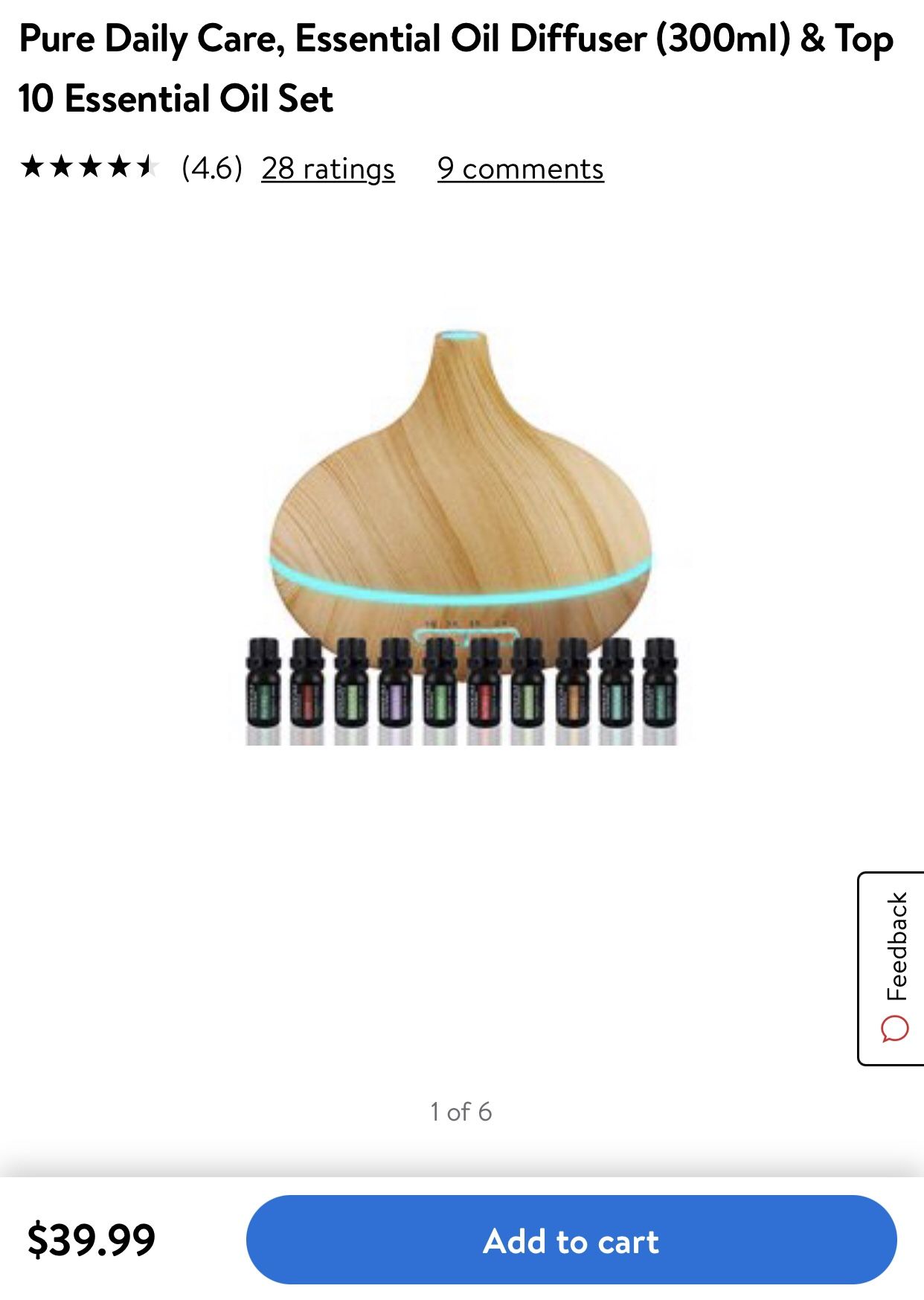 Essential oil Diffuser Aroma Humidifier with 3 oils