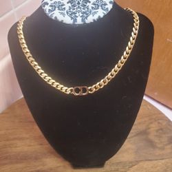 CD NECKLACE 18k Gold Plated 