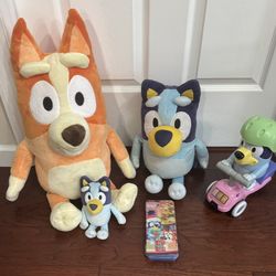 VTech Bluey Scooter Time Tested and Works Moves Plays Music & Games Plush etc $15 for All 