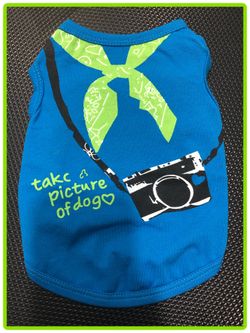 Brand new small pet t-shirt . Blue $6