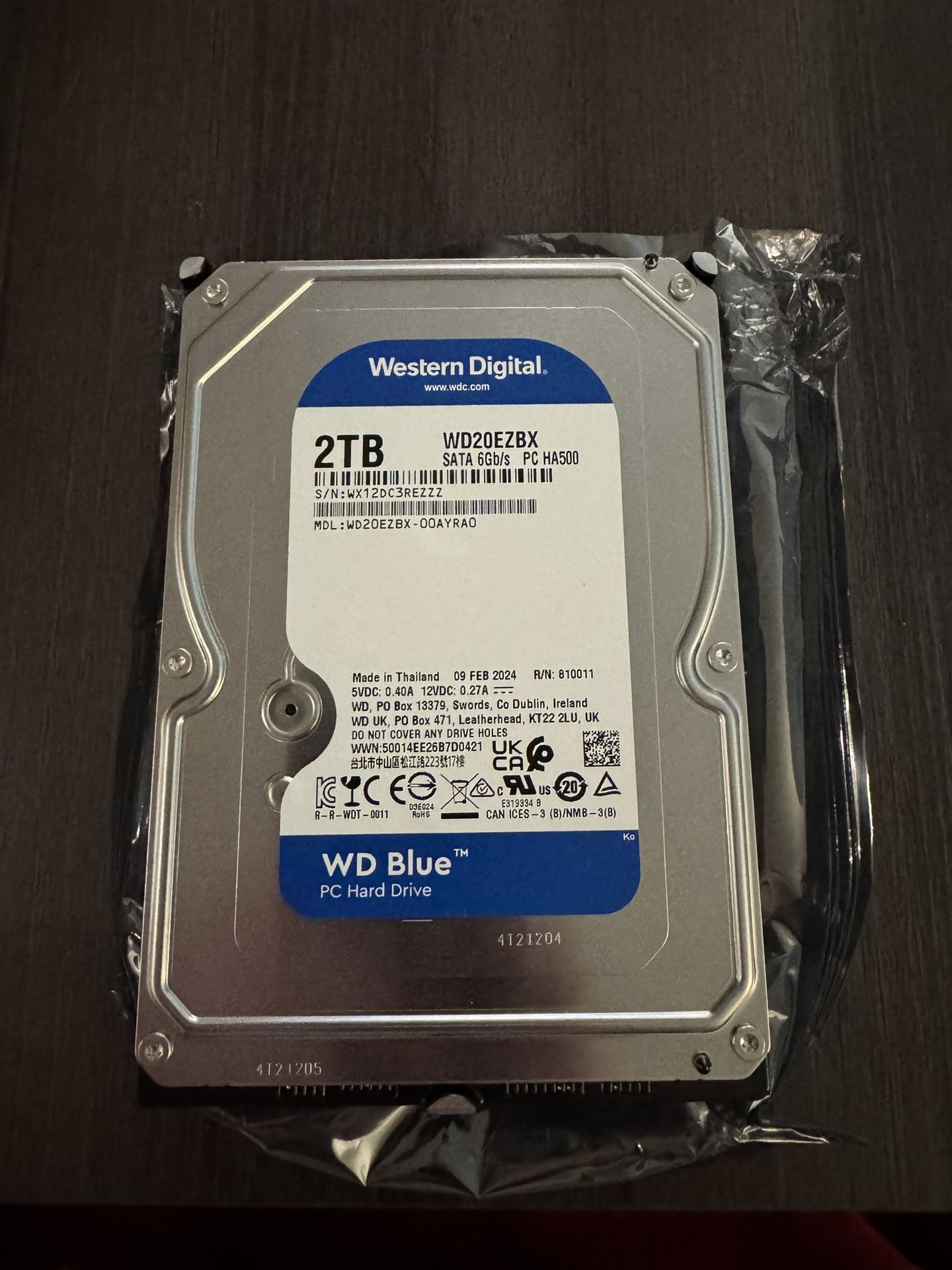Western Digital 2TB WD Blue PC Internal Hard Drive