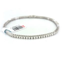 925 Sterling Silver 7” Moissanite Tennis Bracelet 7.10g 215699