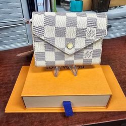 LV Victorine Wallet Damier Azur (#17186)