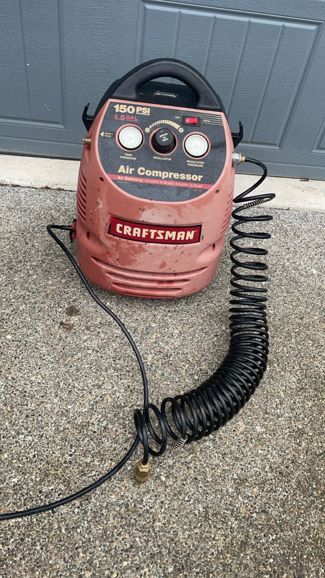 Craftsman 1.5 Gallon Air Compressor 150PSI