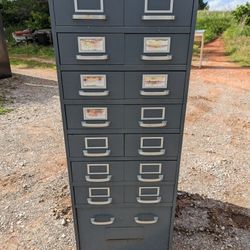 Steel Card File Or Small Drawer Cabinet 