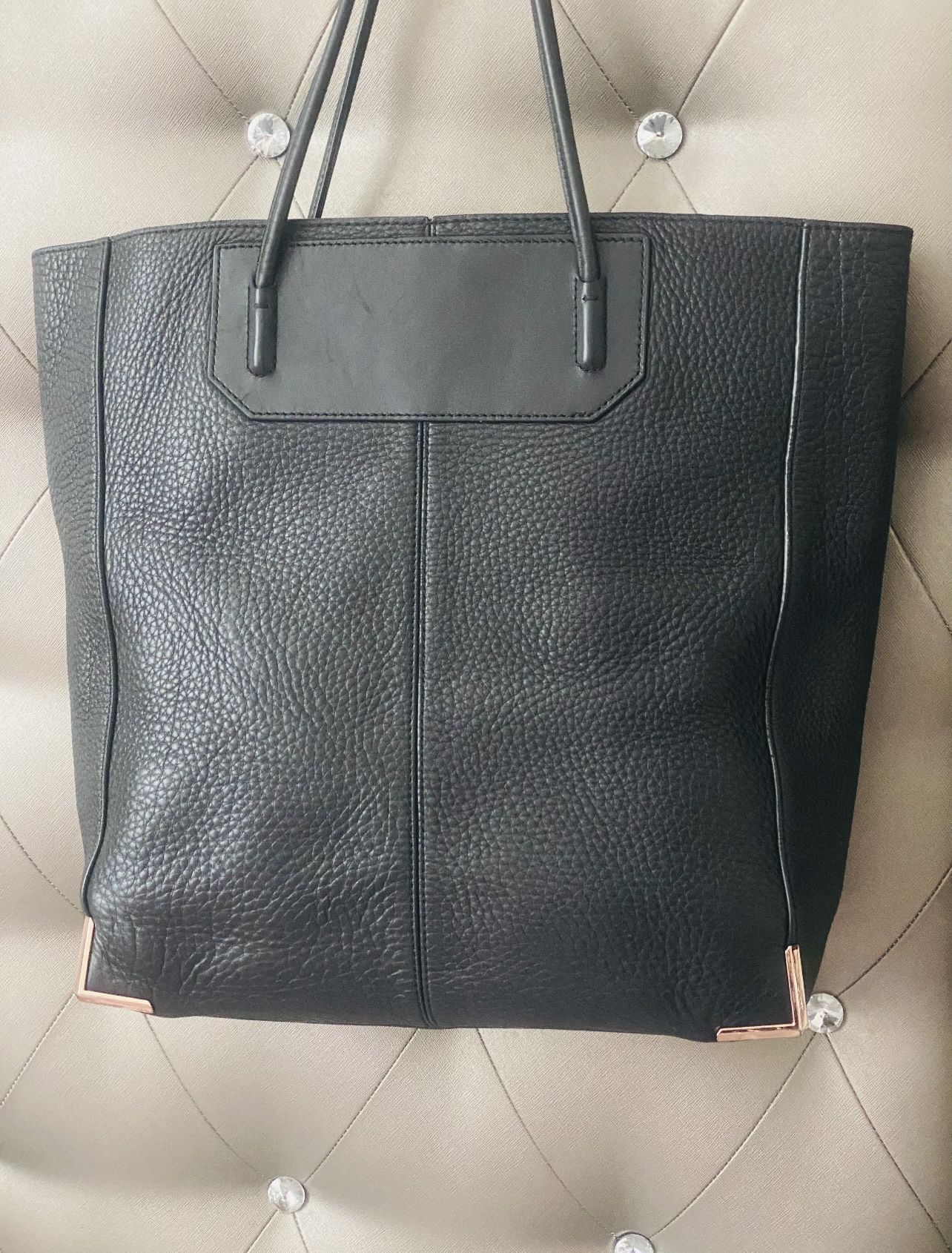 Alexander Wang Prisma Pebble Leather Large Tote Bag 13”-13”-4”.