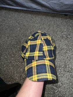 Ninth Hall Yellow Blue Plaid Hat