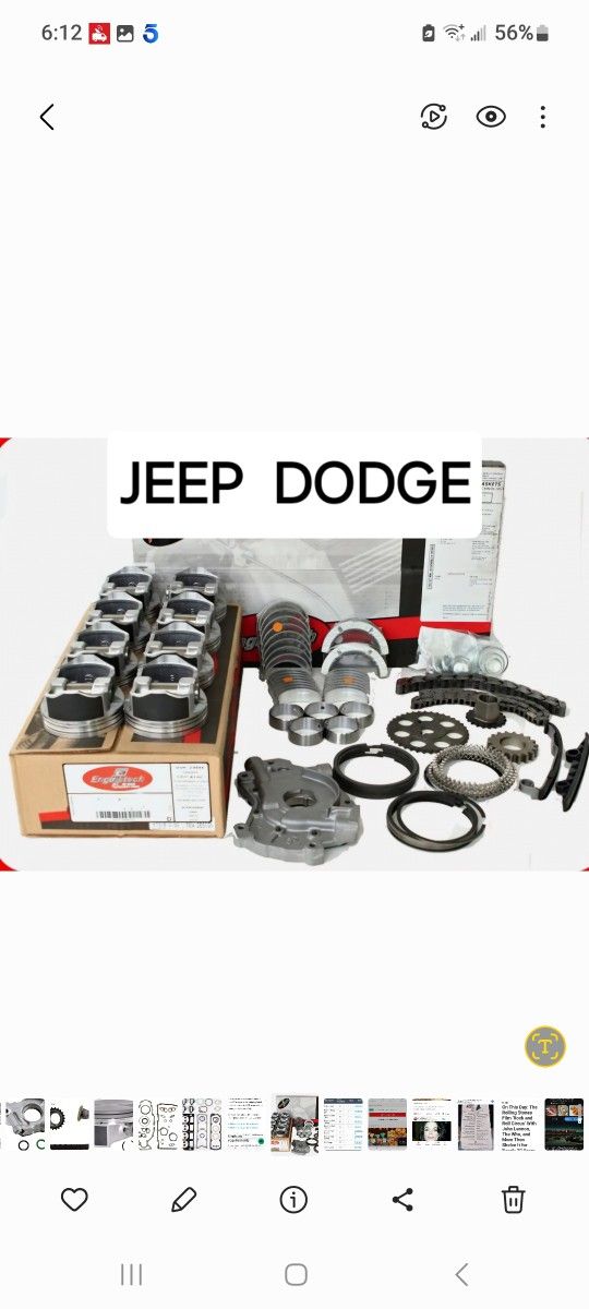 DODGE GM FORD JEEP RERING KITS