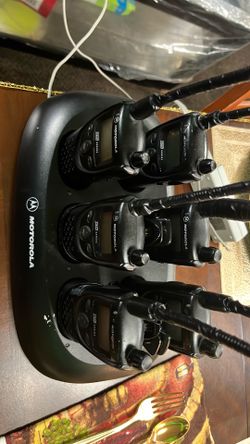 6-Motorola walkie-talkie