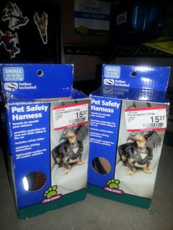 Small dog pet safety harnesses