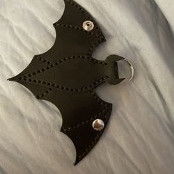 Batman Leather Keychain